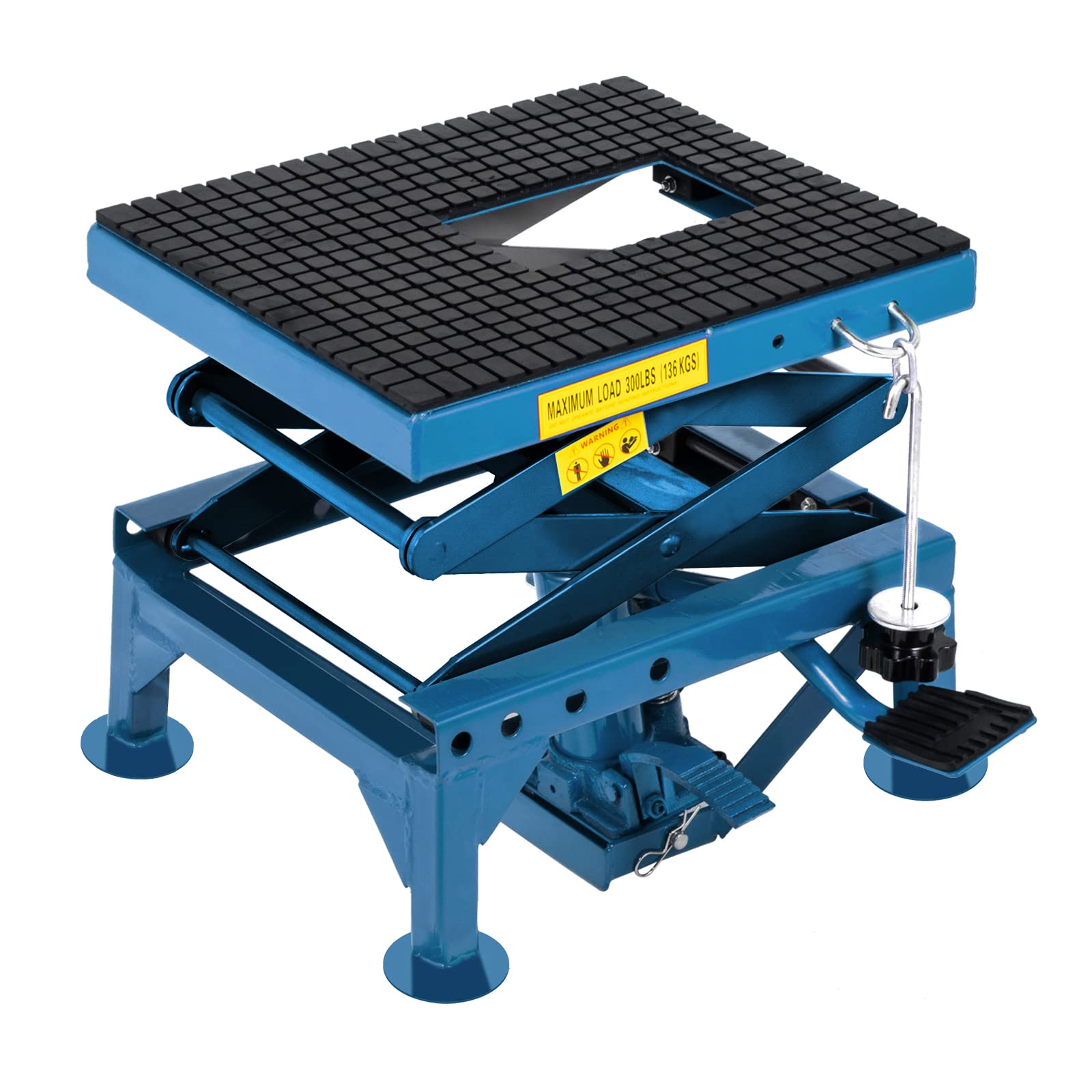 Buy VEVOR 300LBS Motorcycle Jack, Hydraulic Motorcycle Scissor Jack