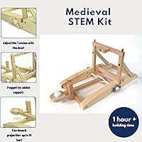 Vista 4 de Pathfinders catapulta medieval kit de madera.