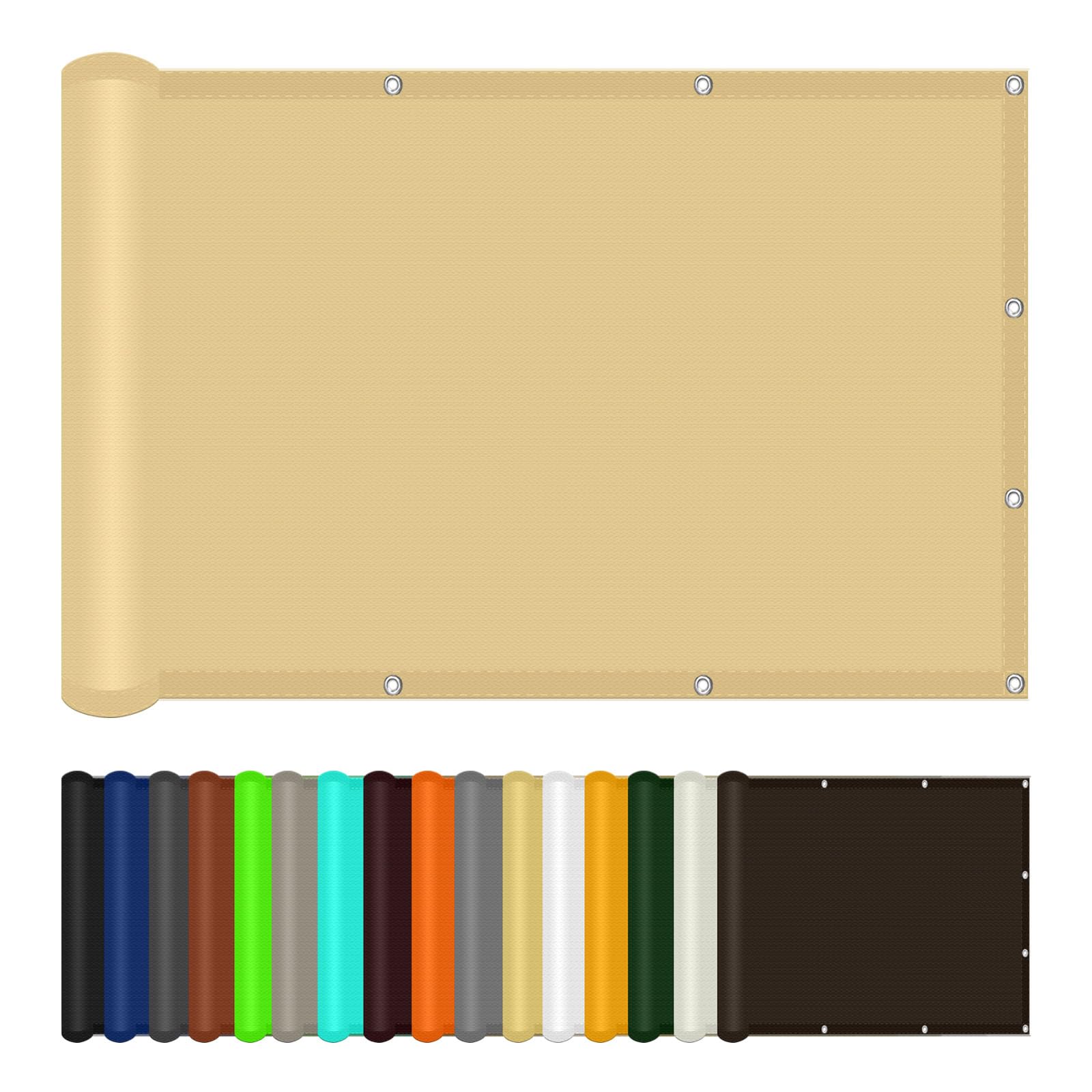 Voile d'ombrage rectangulaire anti UV toile ombrage imperméable extérieur