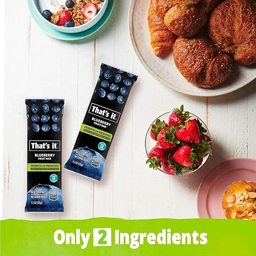 Miniatura 23 de That's it. Paquete de 12 barras de frutas probióticas para reforzar la inmunidad y apoyar cultivos activos para promover un intestino saludable