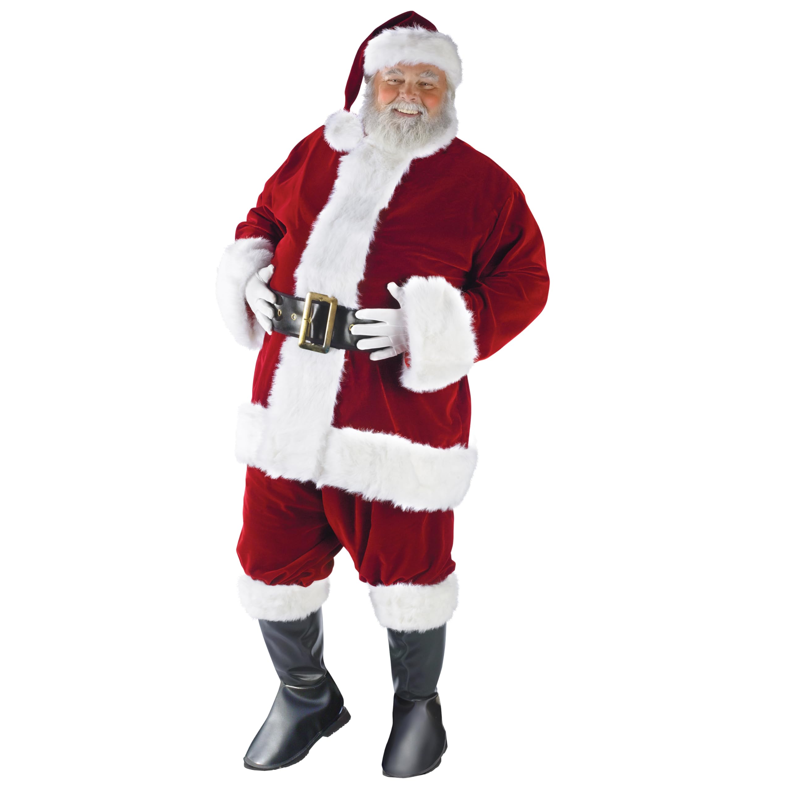 Fun World Costumes Men's Plus-Size Xxl Ultra Velvet Santa Suit