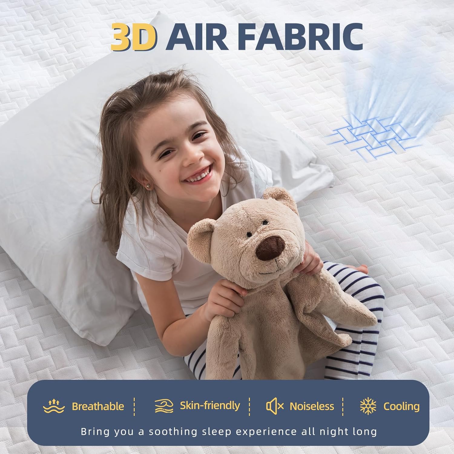 Split King Mattress Protector for Adjustable Bed Waterproof, Cooling Mattress Cover Twin XL 2 Pack Soft Breathable Mattress Pad Cover Fitted 8-21'' Deep Pocket