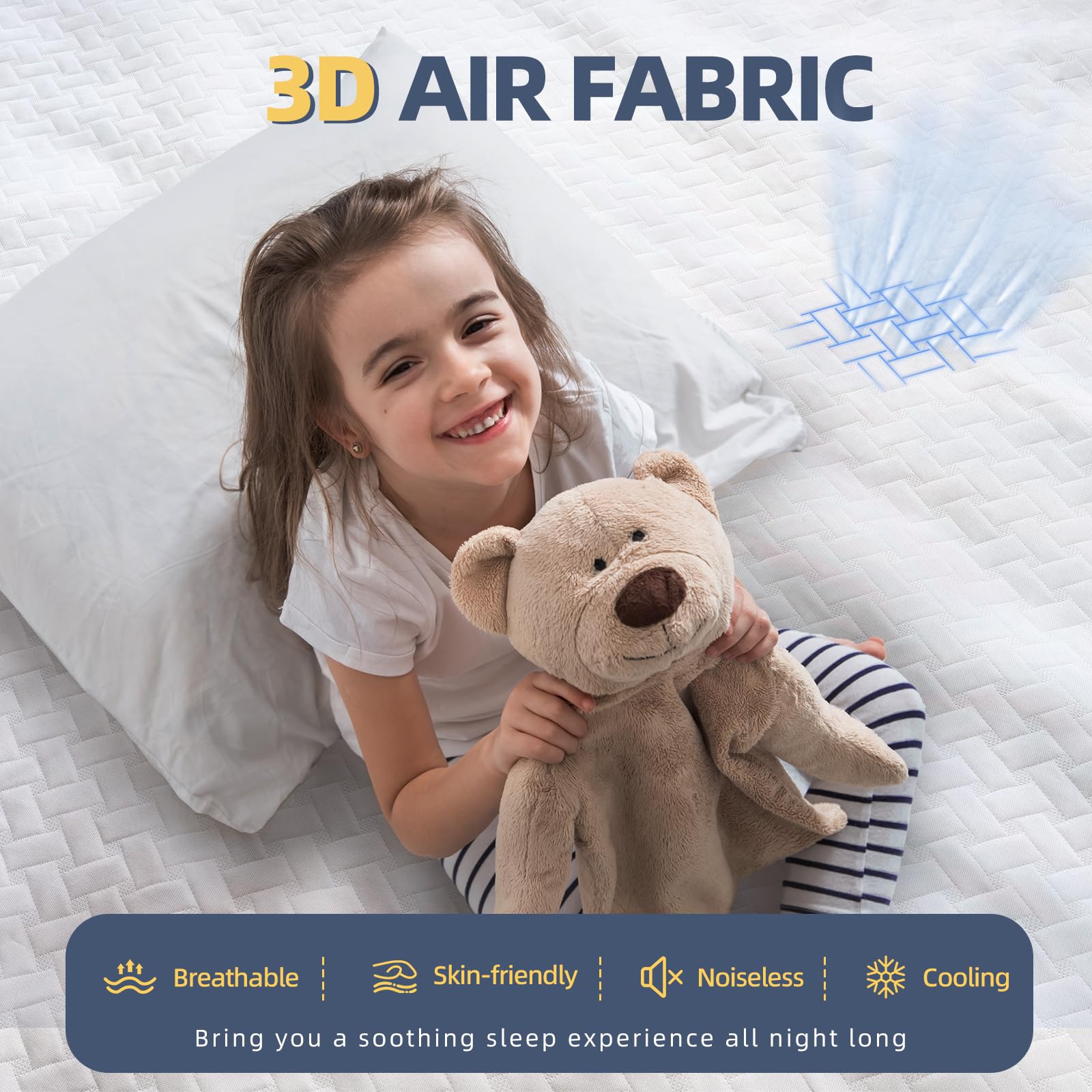 MEREZA Coprimaterasso impermeabile super king size, in morbido bambù, con tasca profonda 40 cm, traspirante, anallergico e silenzioso, confezione da 2