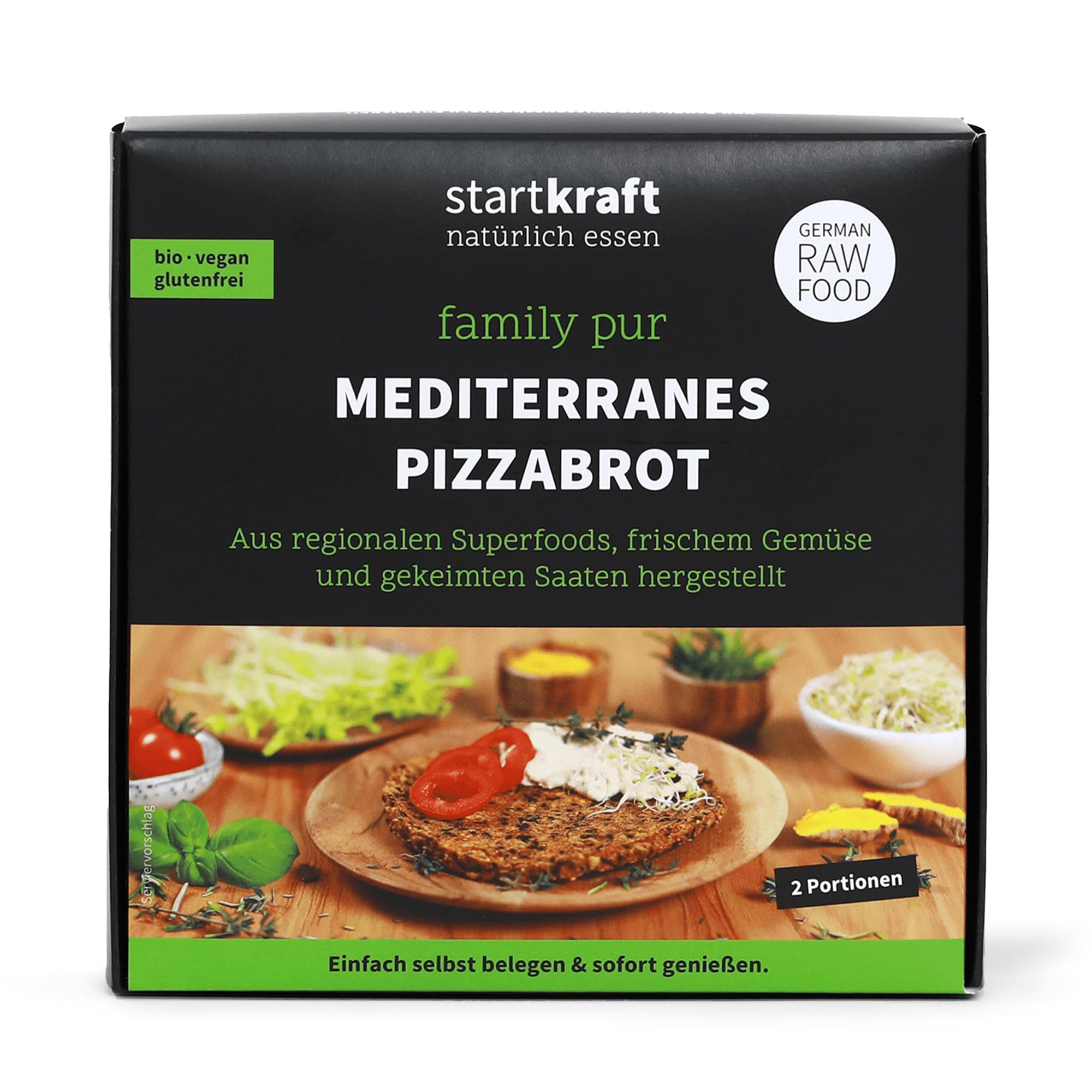 startkraft Mediterranes Pizzabrot