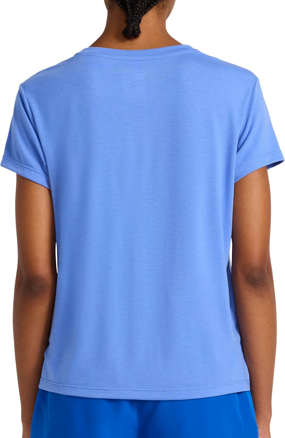 Reebok Womens Crewneck T-Shirt, Standard Fit, Lightweight Stretch Poly Soft Jersey Fab - Image 2