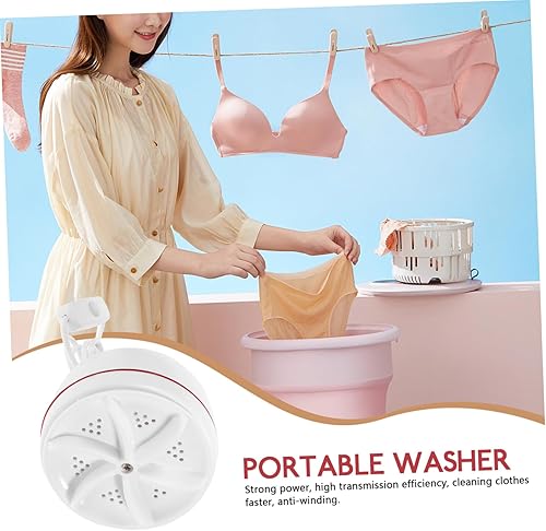 Miniatura 9 de Homoyoyo Lavadora portátil de 30 W, Lavadora USB con rotación inversa hacia adelante, limpieza profunda para ropa, calcetines, viajes, rv,