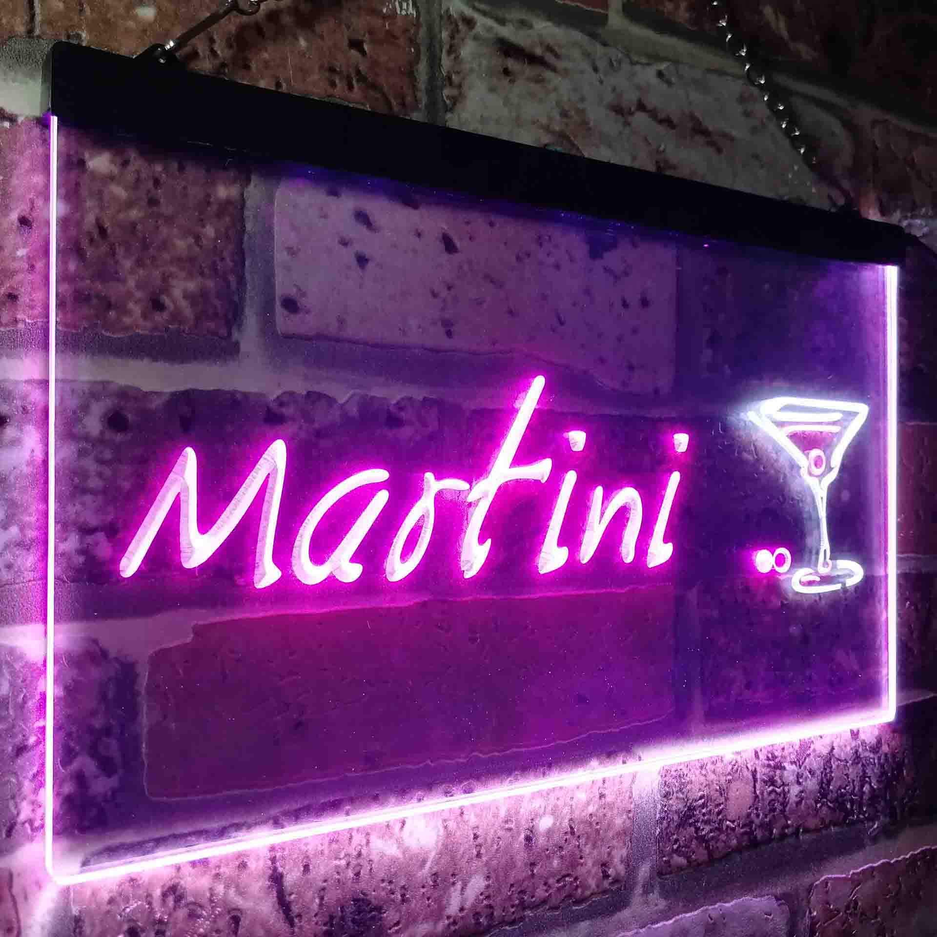 Amazon | Martini Club Wine Bar Illuminated Dual Color LED看板