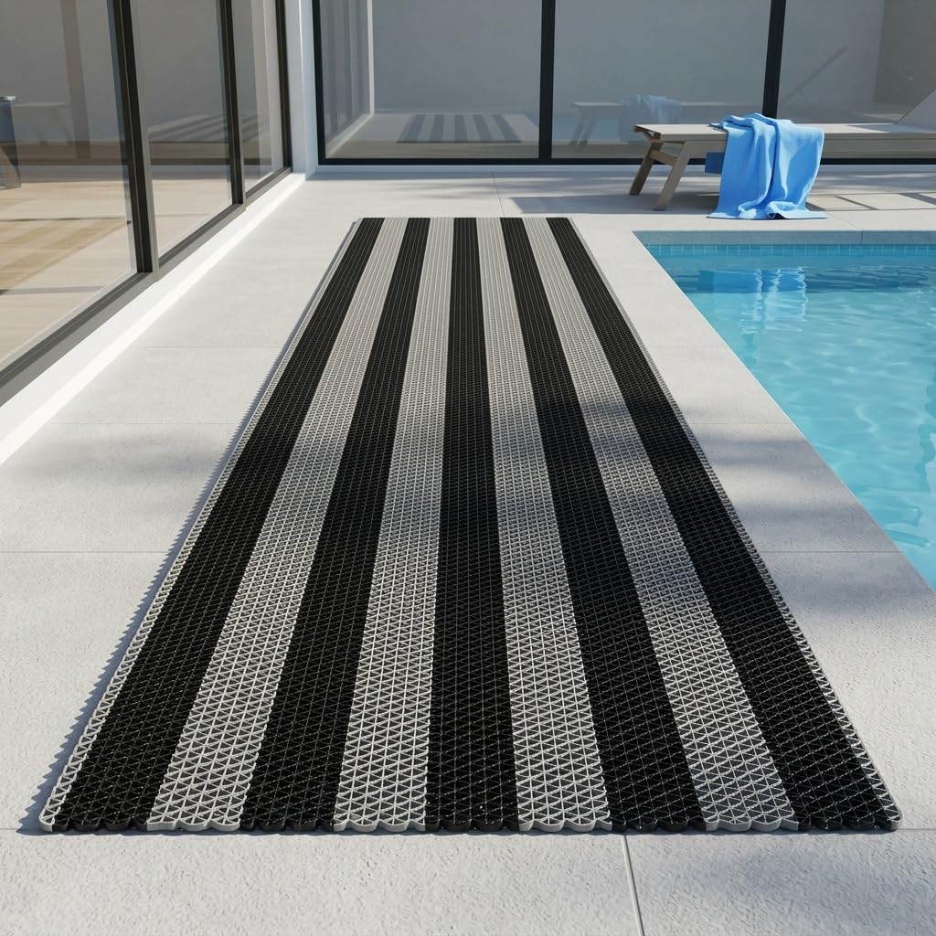 Drenaggio anti-scivolo pavimento tappetino Piscina Tappeti impermeabili