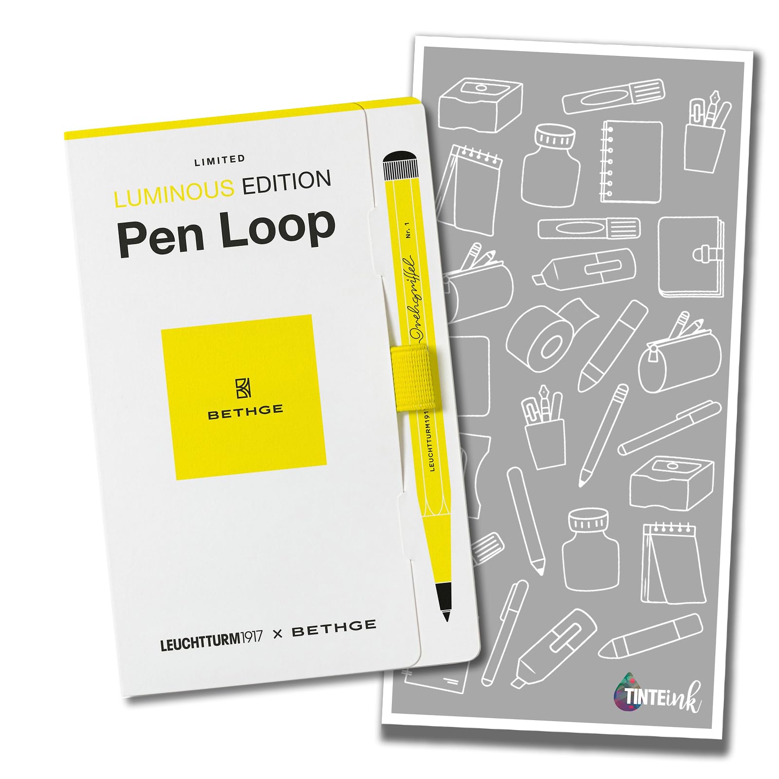 Tinte Ink Leuchtturm1917 x BETHGE Luminous Pen Loops - Limited Edition - Choose Design/Pack (Yellow)