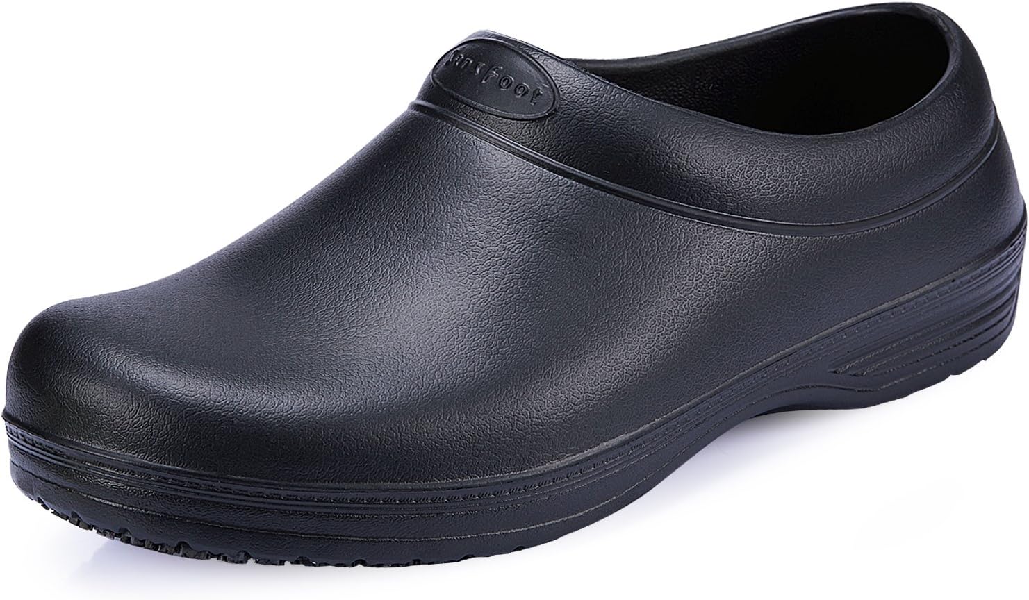 SensFoot Non Slip Kitchen Shoes Restaurant Non Slip Work Shoes for Chef Nurse (13 US Women /11 US Men) Black