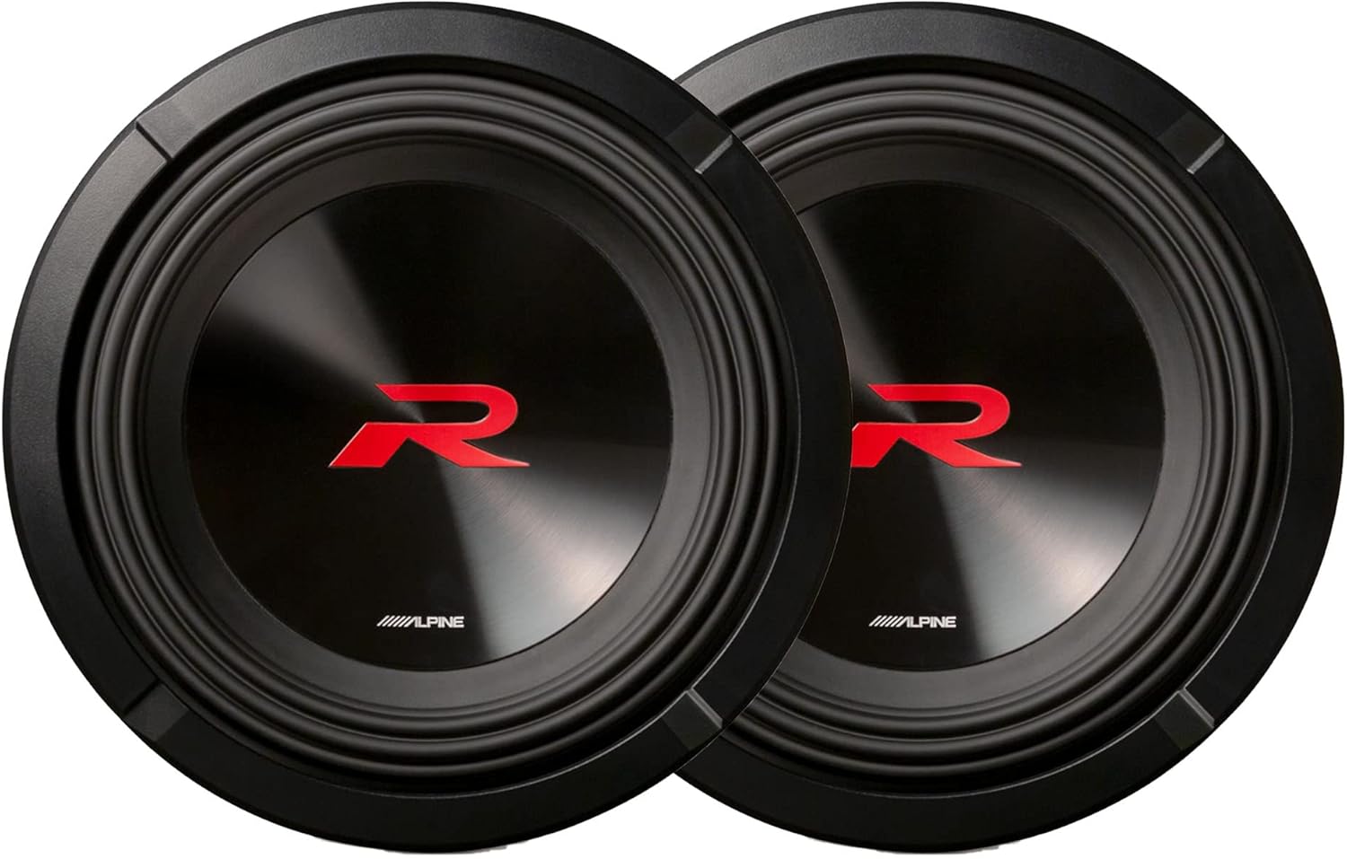 Alpine 2-R2-W10D4 Next-Generation 10" R-Series Subwoofers with Dual 4-Ohm Voice Coils