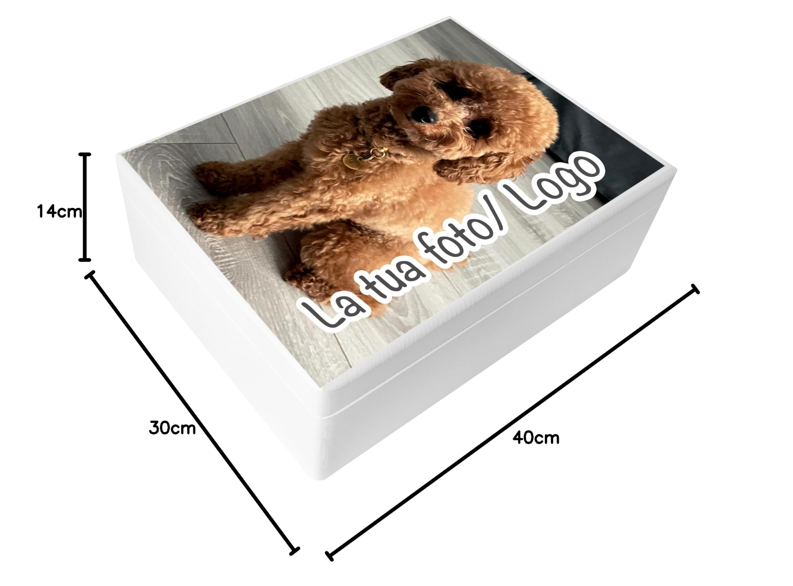 Creative Deco Blanca Caja con tu Foto Personalizado - Idea de Regalo Personalizada | Cajas Madera de Recuerdos Personalizadas | Para Mujeres, Hombres y Parejas | Personalizados para Cumpleaños Fiestas