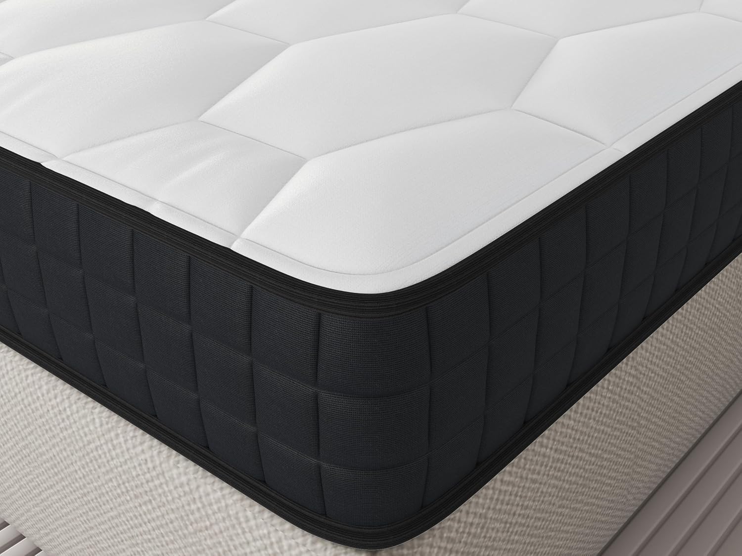 Matelas 90x200,Epaisseur 12CM,Basics Matelas 7 Zones en Mousse à mémoire de Forme Confort, Moelleux (90x200x12CM)