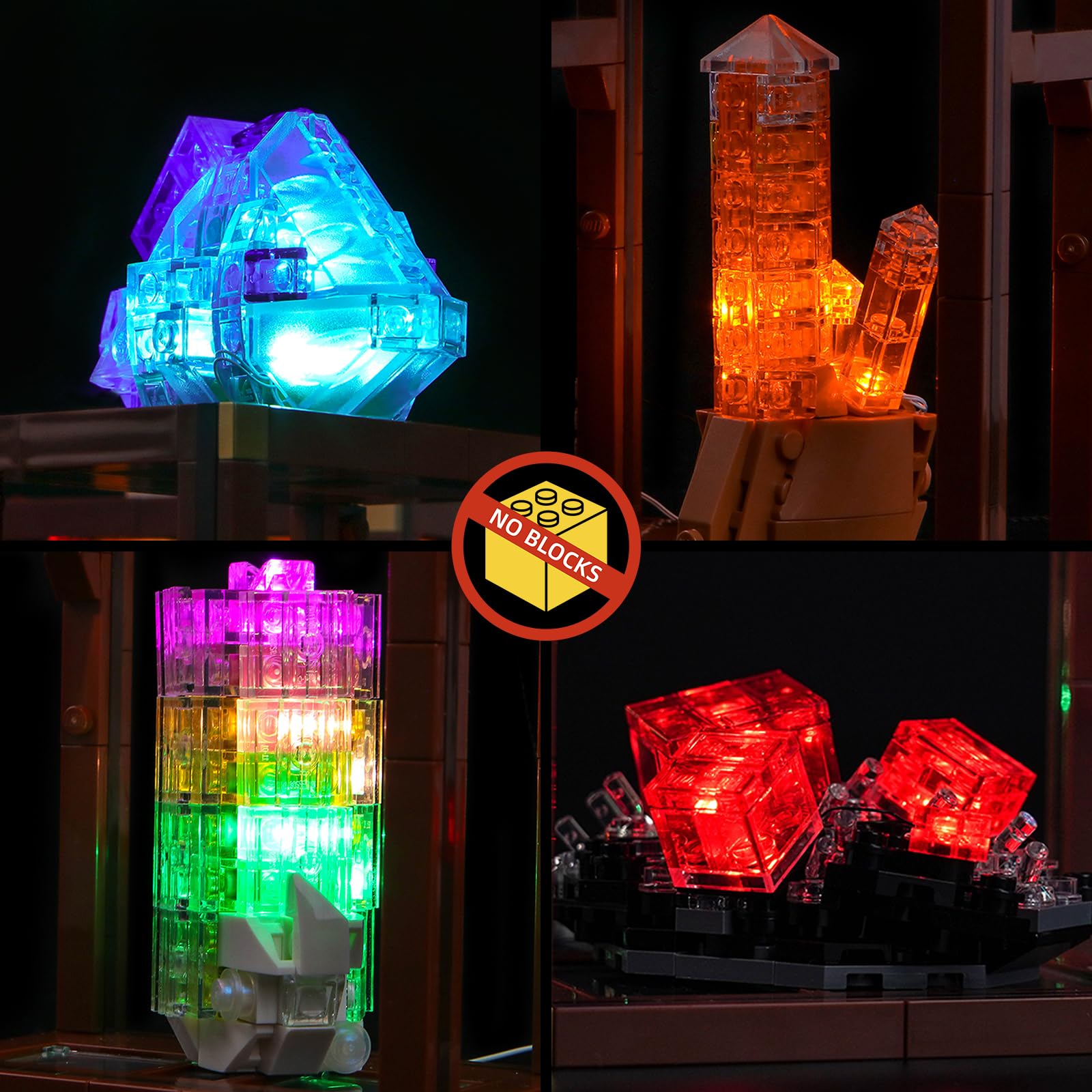 Light Kit Compatible with Lego 21362 Mineral Collection (No Model) - Image 3