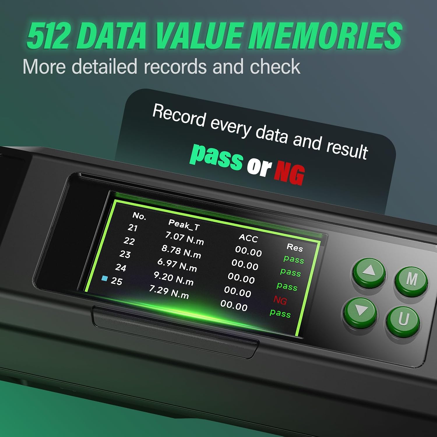 2026 Upgraded Digital Torque Wrench 3/8" Drive, 2.2-44.3 Ft-lbs/3-60 N.m, ±2％ Torque Wrench with Buzzer & LED Indicator for Automotive Motorcycle & Bicycle (3/8-Inch, 5-99.5 Ft-lbs)