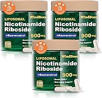 Vista 10 de Suplemento liposomal NAD+ con ribósido de nicotinamida y resveratrol - Suplemento NAD para mujeres y hombres - Energía celular, salud mitocondrial