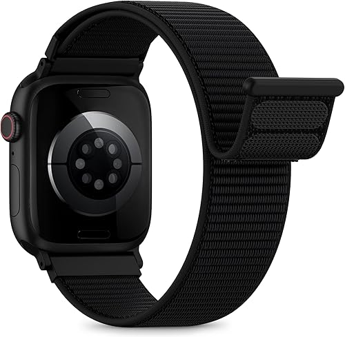 Correa deportiva de nailon compatible con correas de Apple Watch de 1.496 pulgadas, 1.575 pulgadas, 1.614 pulgadas, 1.654 pulgadas, para mujeres y