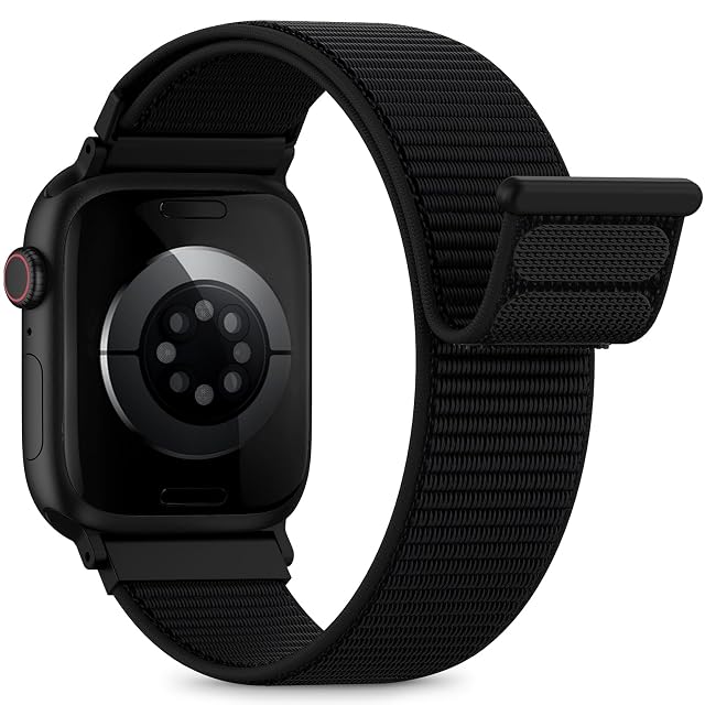 Nylon Loop Sport Band Compatible with Apple Watch Bands 44mm 45mm 46mm 49mm 42mm for Women Men iWatch