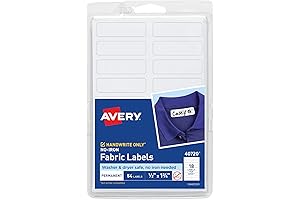 Personalized Cloth Name Labels for Kids Clothing, Easy Care, Camp Labels with...