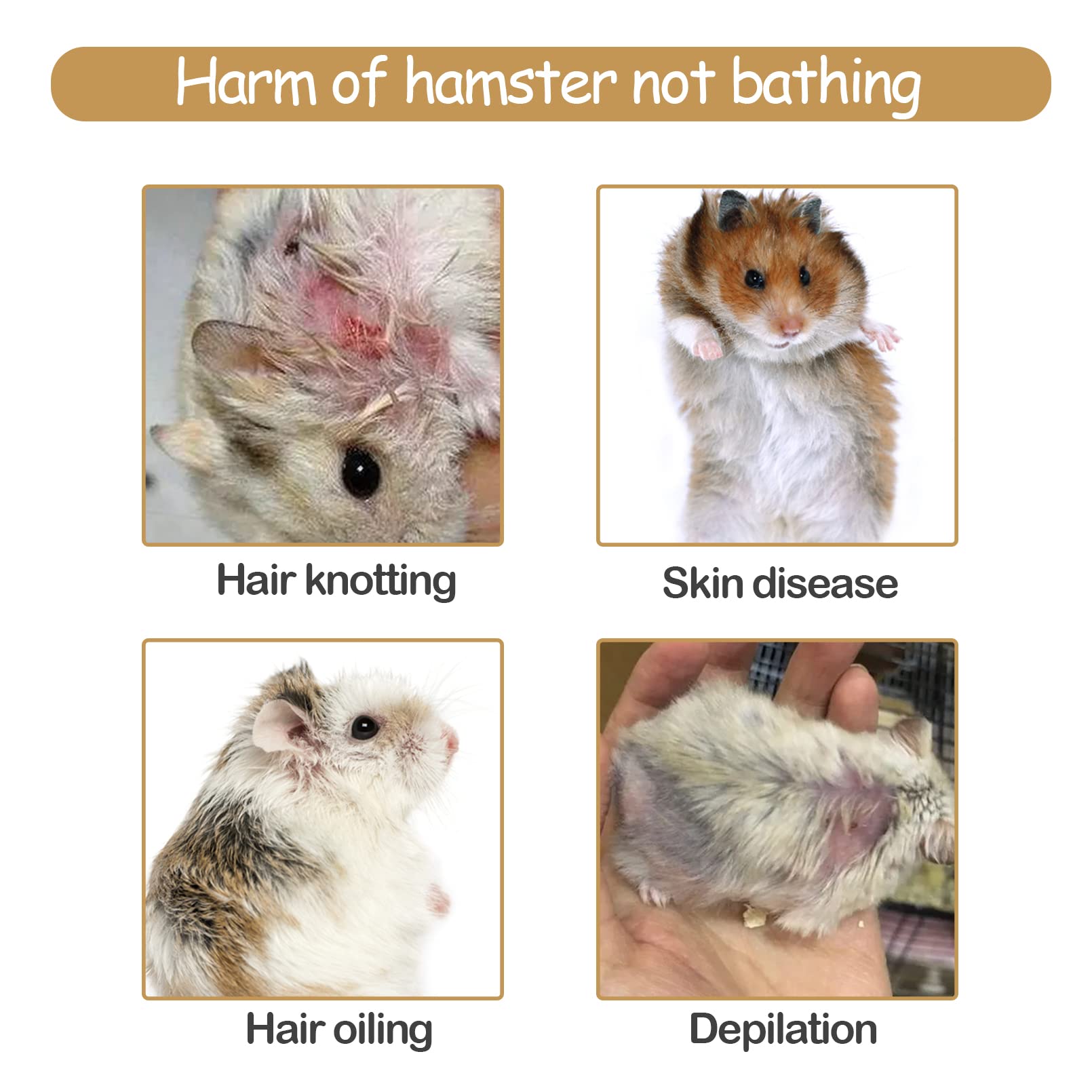 Arena de baño libre de polvo, arena natural del desierto, arena de baño perfumada, limpia y pequeña bañera de animales para hámster, chinchilla (4.5 libras/2 kg)