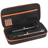 Kmise Microphone Case, Microphone Bag for 2 Handheld Wireless Mics Hard EVA Dual Wireless Mic Storage Box for Gigging and Travel for Receivers,Adapters,Batteries(Box Only)