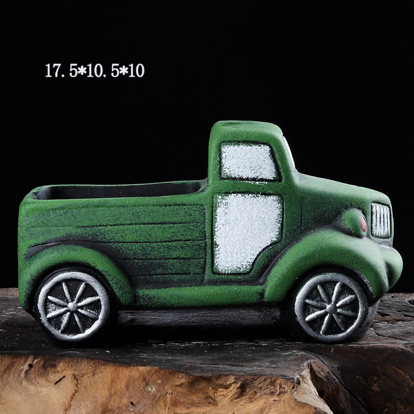 Amazon.co.jp: [ADSNS] 植木鉢 車の形プランター ブルー レトロ車