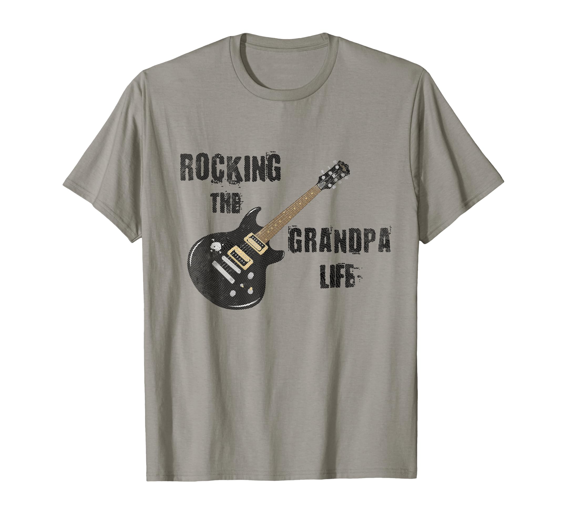 Grandpa Music Lover Rocking Grandpa Life Rock n Roll Tshirt T-Shirt