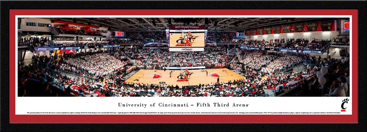 Cincinnati Basketball - College Posters, Framed Pictures and Wall Decor by Blakeway Panoramas