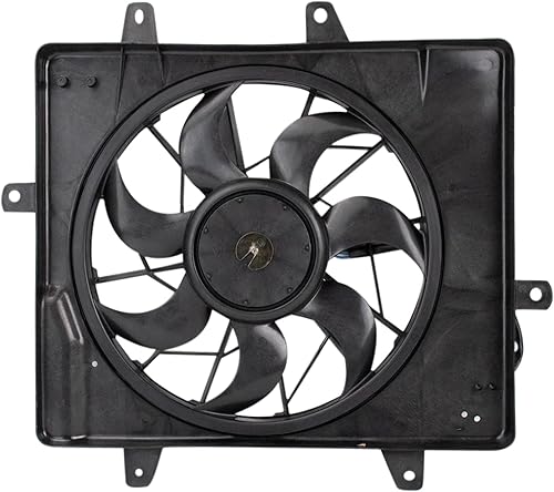 Vista 170 de TRQ Conjunto de ventilador de enfriamiento dual para radiador Compatible con 2004-2006 Lexus ES330 Toyota Camry 2004-2008 Solara LX3115111