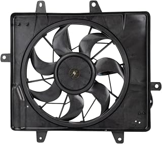 TRQ Radiator Cooling Fan Assembly Compatible with 2001-2005 Chrysler PT Cruiser CH3115118