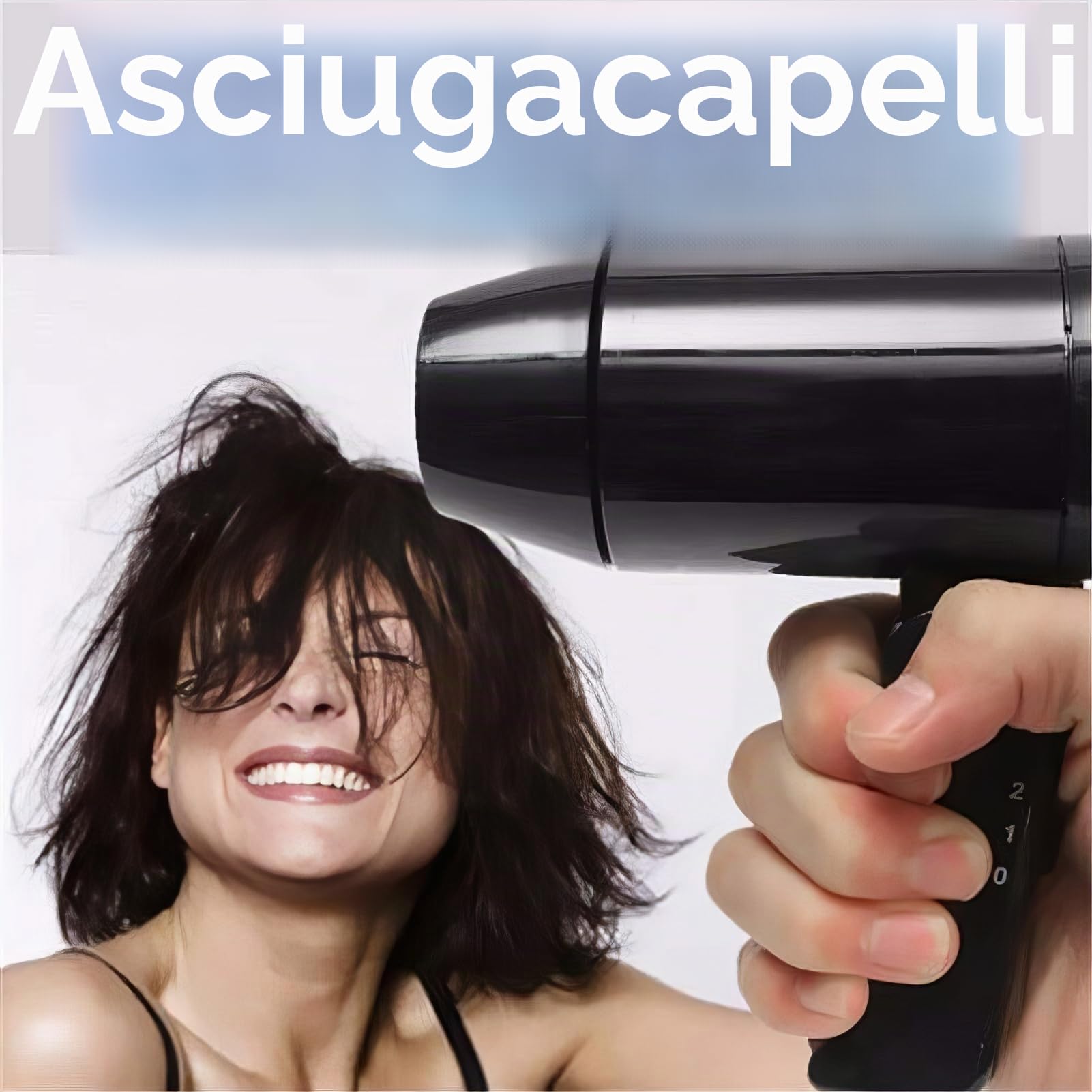 Asciugacapelli portatile pieghevole caldo e freddo 12V, asciugacapelli da viaggio automatico ad asciugatura rapida, sbrinatore per finestre per viaggi in campeggio