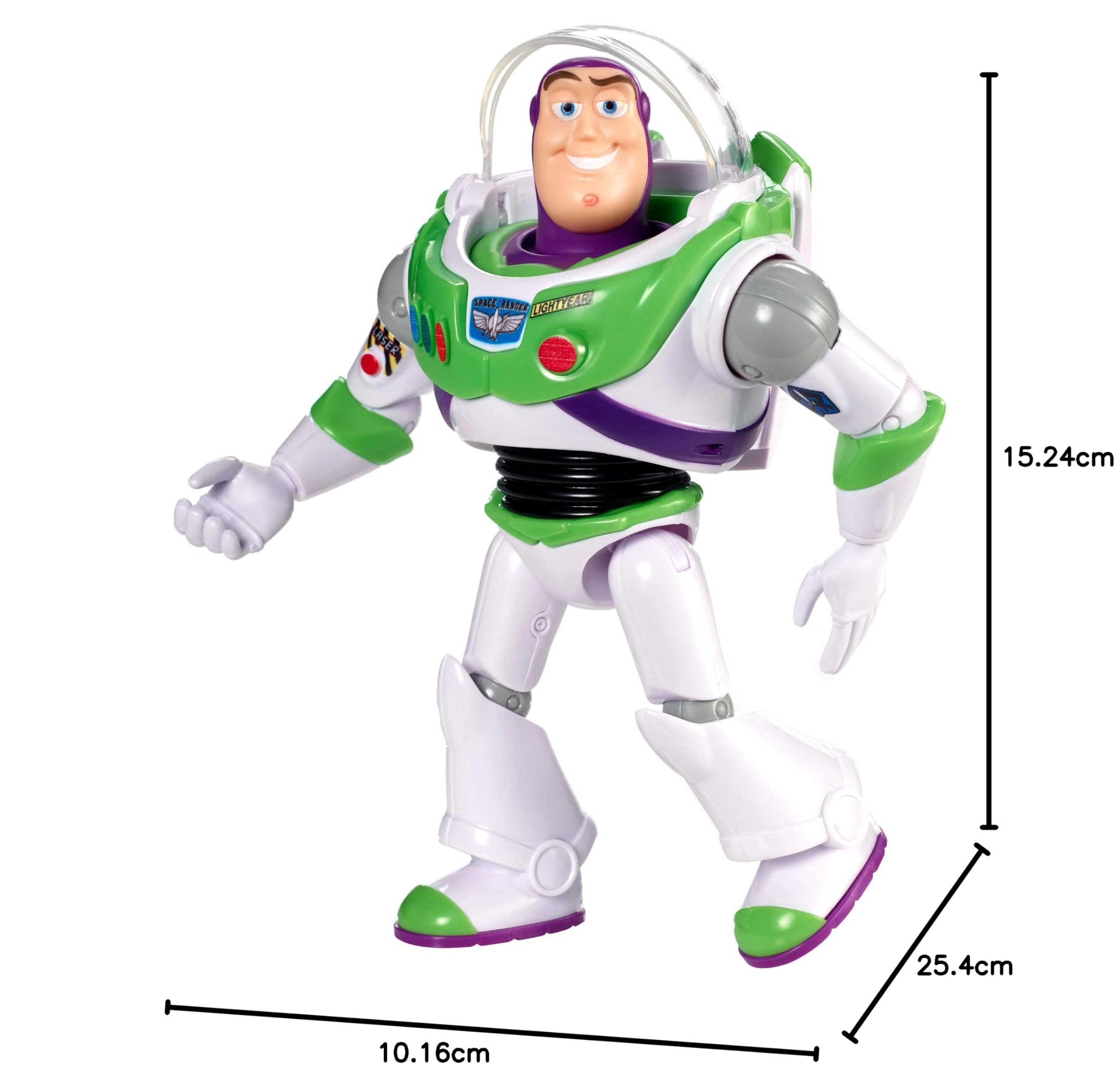 Mattel- Disney Toy Story 4-Figura básica Buzz Lightyear con Casco, Juguetes niños +3 años GGX30, Multicolor — view 7