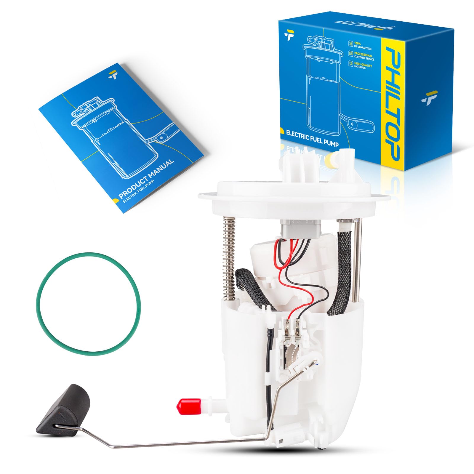 PHILTOP Electric Fuel Pump Assembly Compatible with 2008-2014 Dodge Avenger, 2011-2014 Chrysler 200, 2007-2010 Chrysler Sebring, FG1139