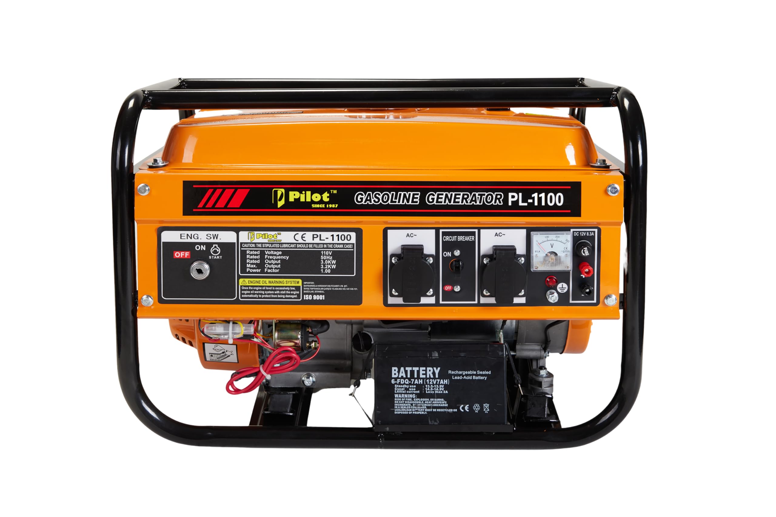 Pilot 1.1KW Portable Petrol Generator with Recoil Start, Portable Design, Fuel Efficient, Ideal for Home Backup, Small Shops & Outdoor Power Needs-image-14
