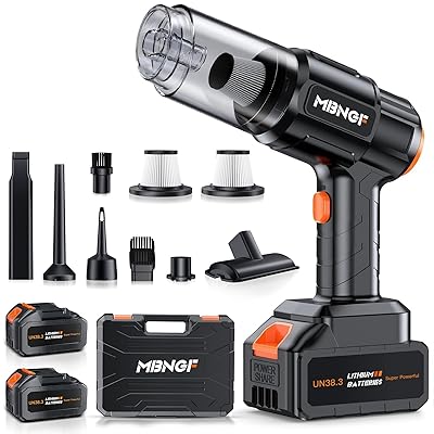 Car Vacuum Portable Cordless,35000PA High Power Suction & Blower, Handheld Vacuum Cleaner for Car, Home, Desktop, Keyboard,Birthday Gifts for Men Dad Husband(Midnight Black)