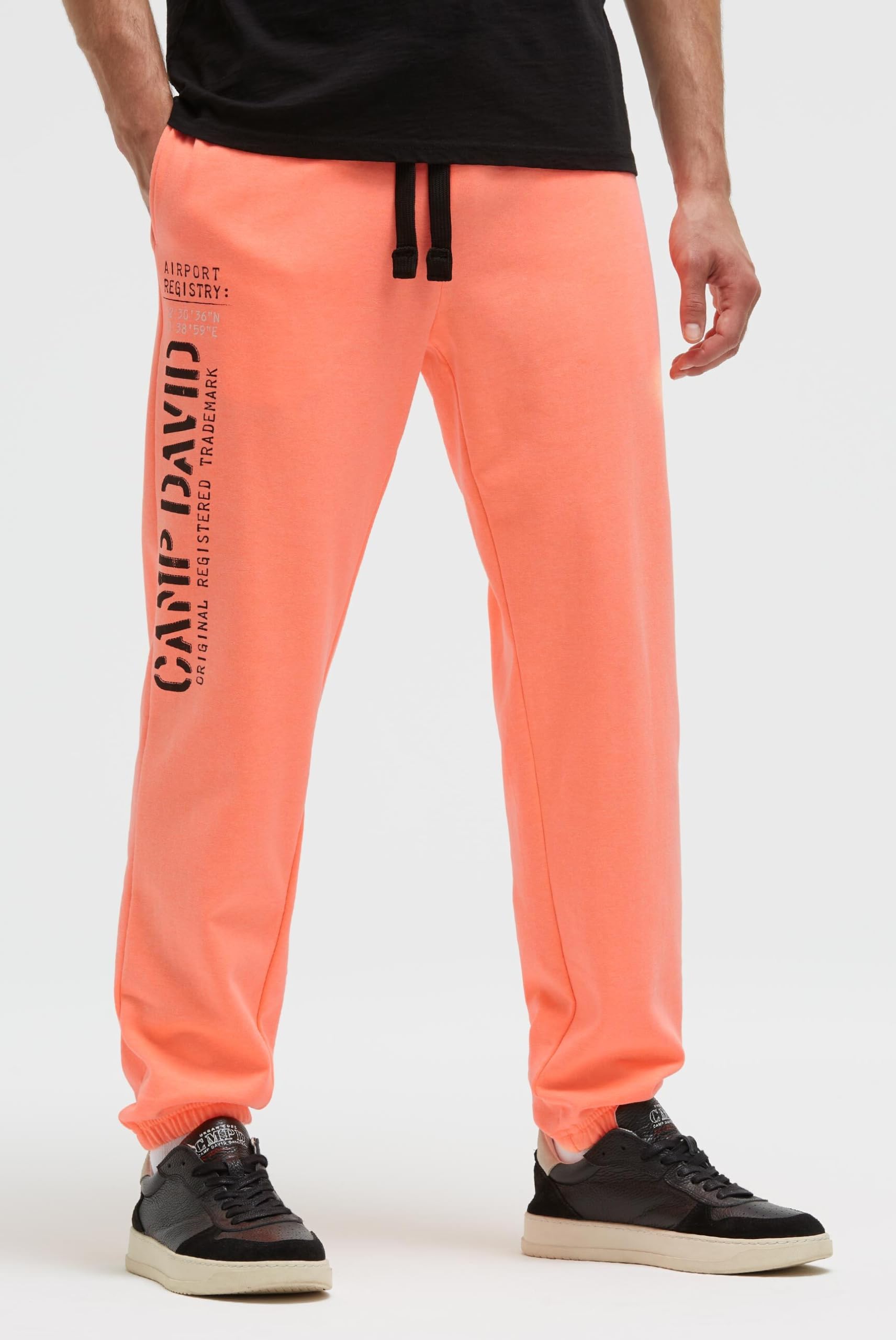 Camp David Herren Jogginghose mit Logo Print