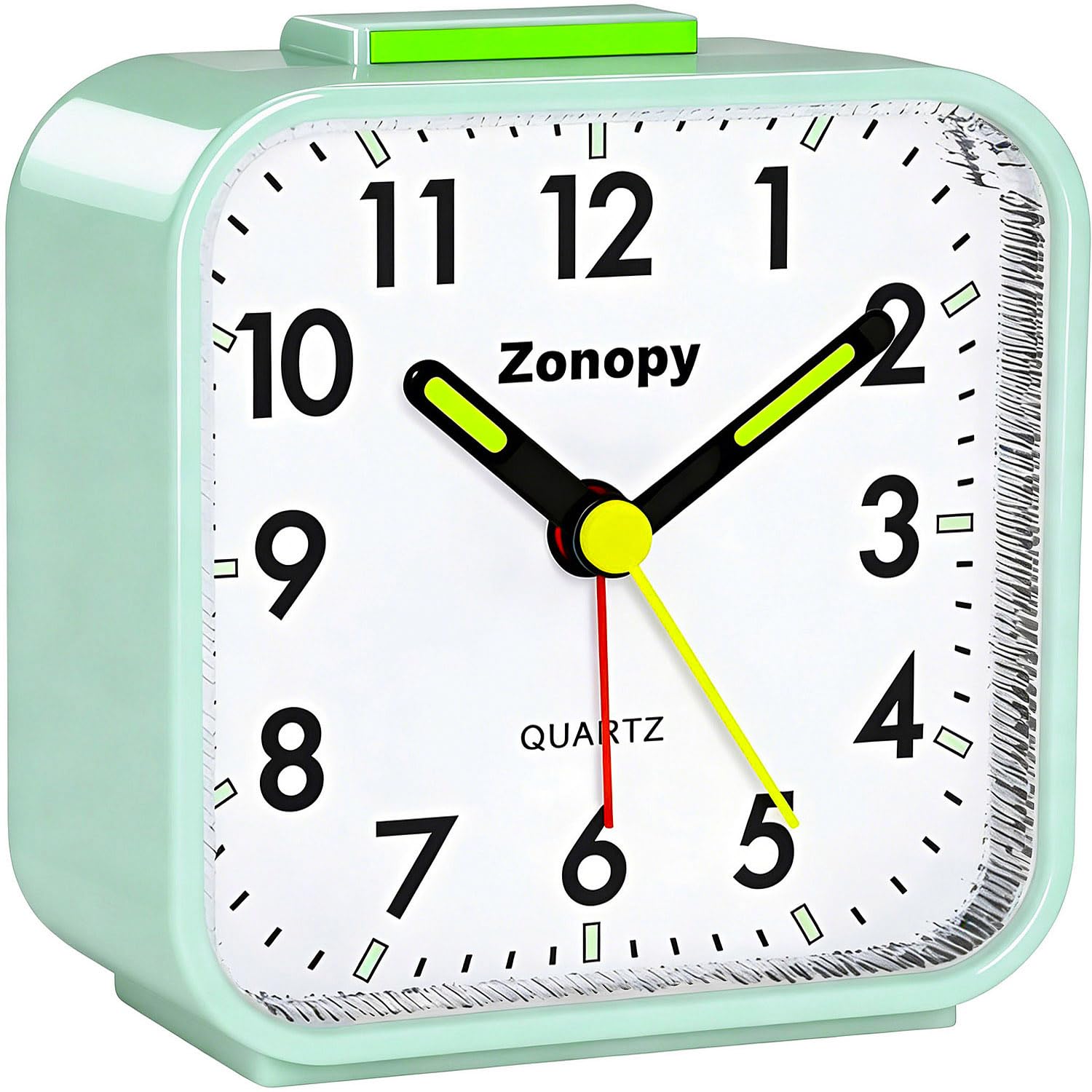 Zonopy Wecker, Analog Wecker Ohne Ticken mit Night Lichts, Batteriebetrieben