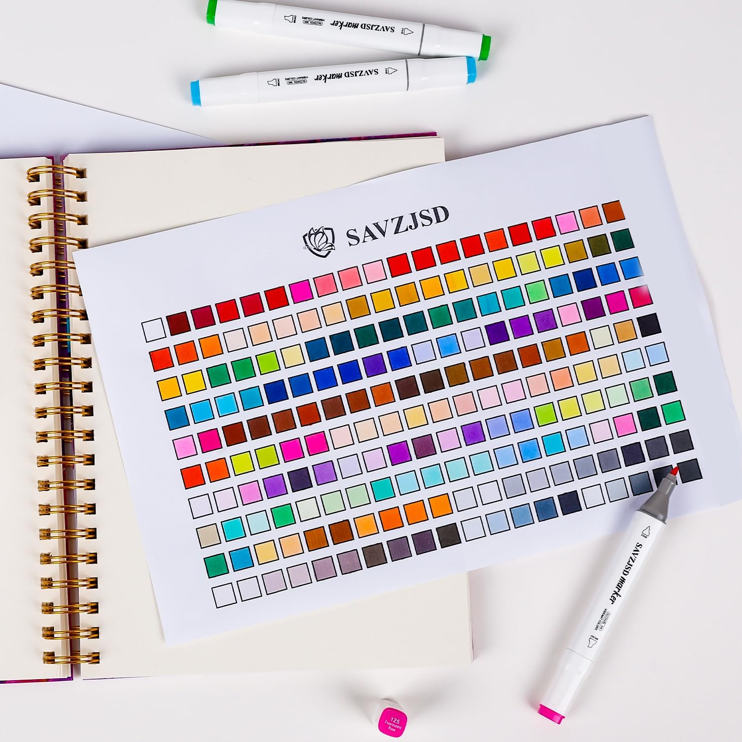 200 Colors Alcohol Markers, Alcohol Markers Set for Adults, Artists in Coloring, Sketching & Drawing (Fine & Broad) - Image 7