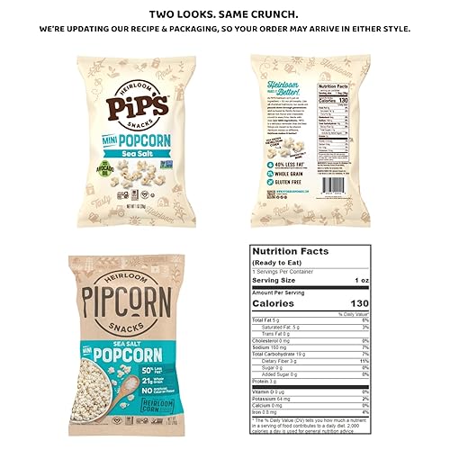 Miniatura 19 de Pipcorn - Paquete variado de aperitivos de reliquia – Paquete de 24 onzas – con bolas de queso y mini palomitas de maíz, aperitivos saludables