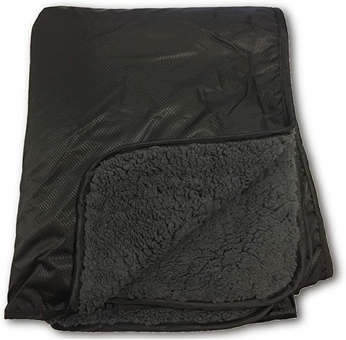 Manta Elemental Stadium Sherpa impermeable, resistente al viento, picnic, silla de ruedas, camping, conciertos, bolsa con correa para el hombro y