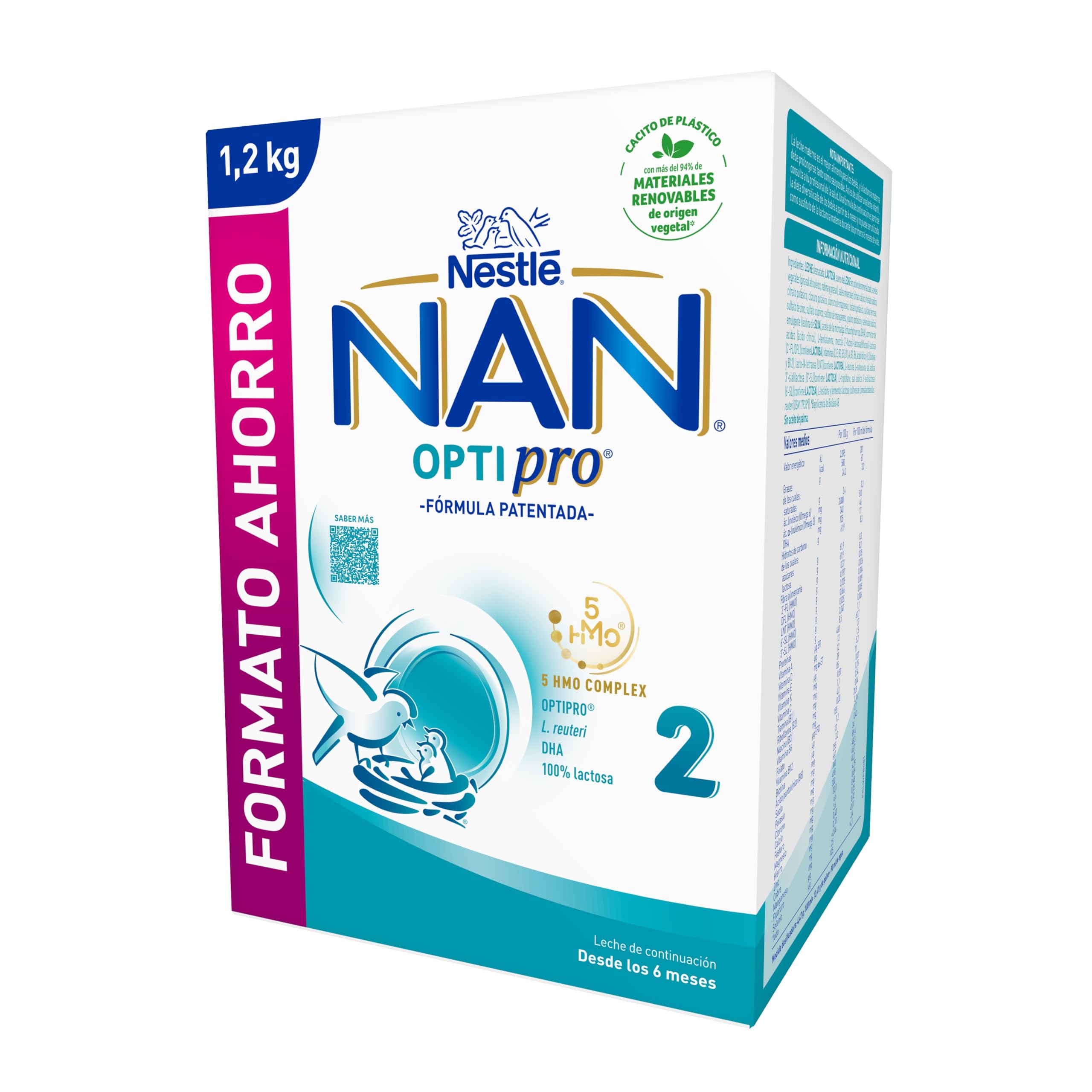 Nestlé NAN OPTIPRO 2 Leche de continuación en polvo 1200g