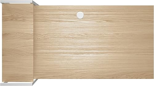 Miniatura 8 de Ames - Escritorio reversible para computadora de juegos de 47 pulgadas con estantes ajustables, escritorio de oficina en casa, gestión de cables con