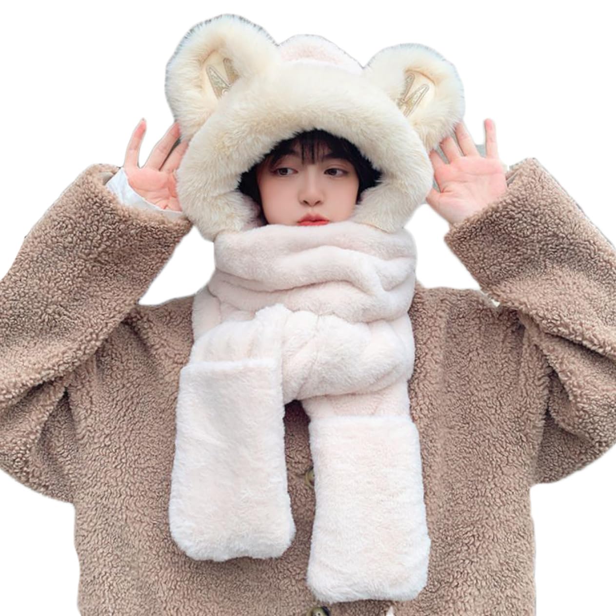 ふわふわ耳付きマフラー 71ngH-PYrWL.jpg