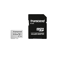 Transcend Scheda di memoria microSDXC 300S Classe 10 da 512 GB con fino a 95/45 MB/s