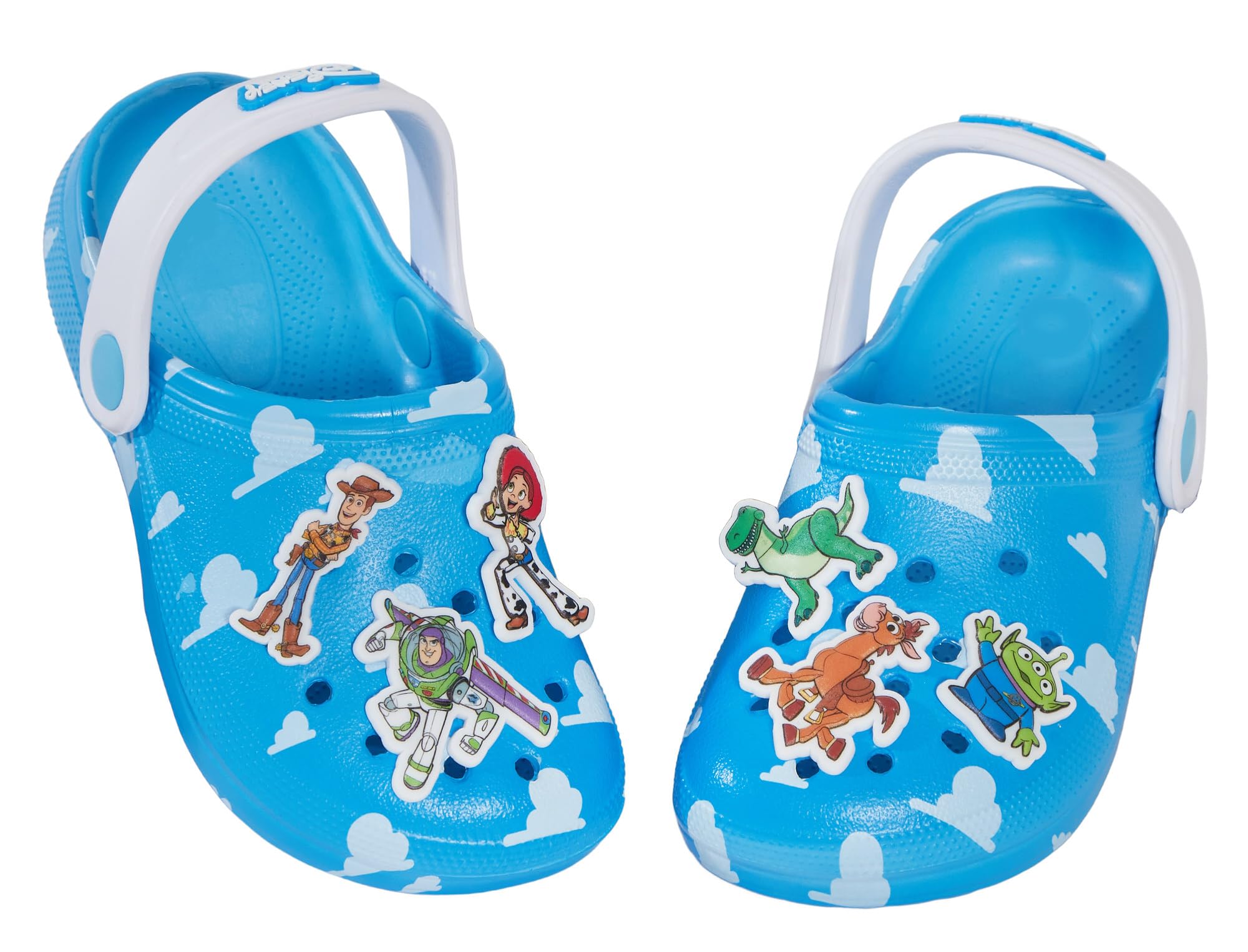 Disney Toy Story - Zoccoli per ragazze e ragazzi, con ciondoli, per interni ed esterni, con cinturino alla caviglia