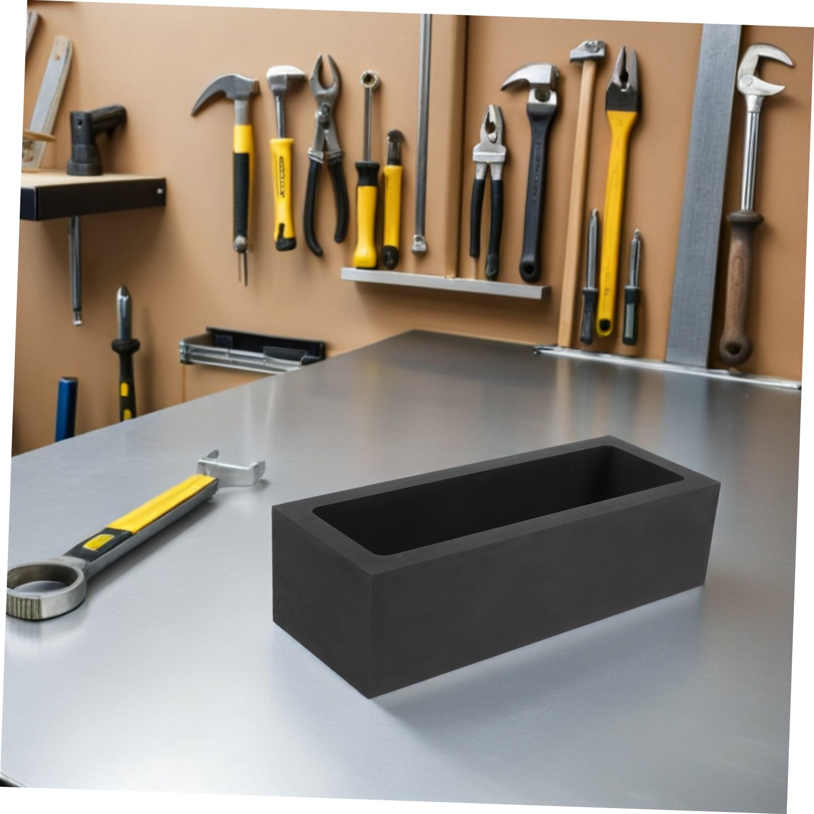 Graphit Gussform Tiegelform 5kg Schwarz zum Schmelzen und Gießen