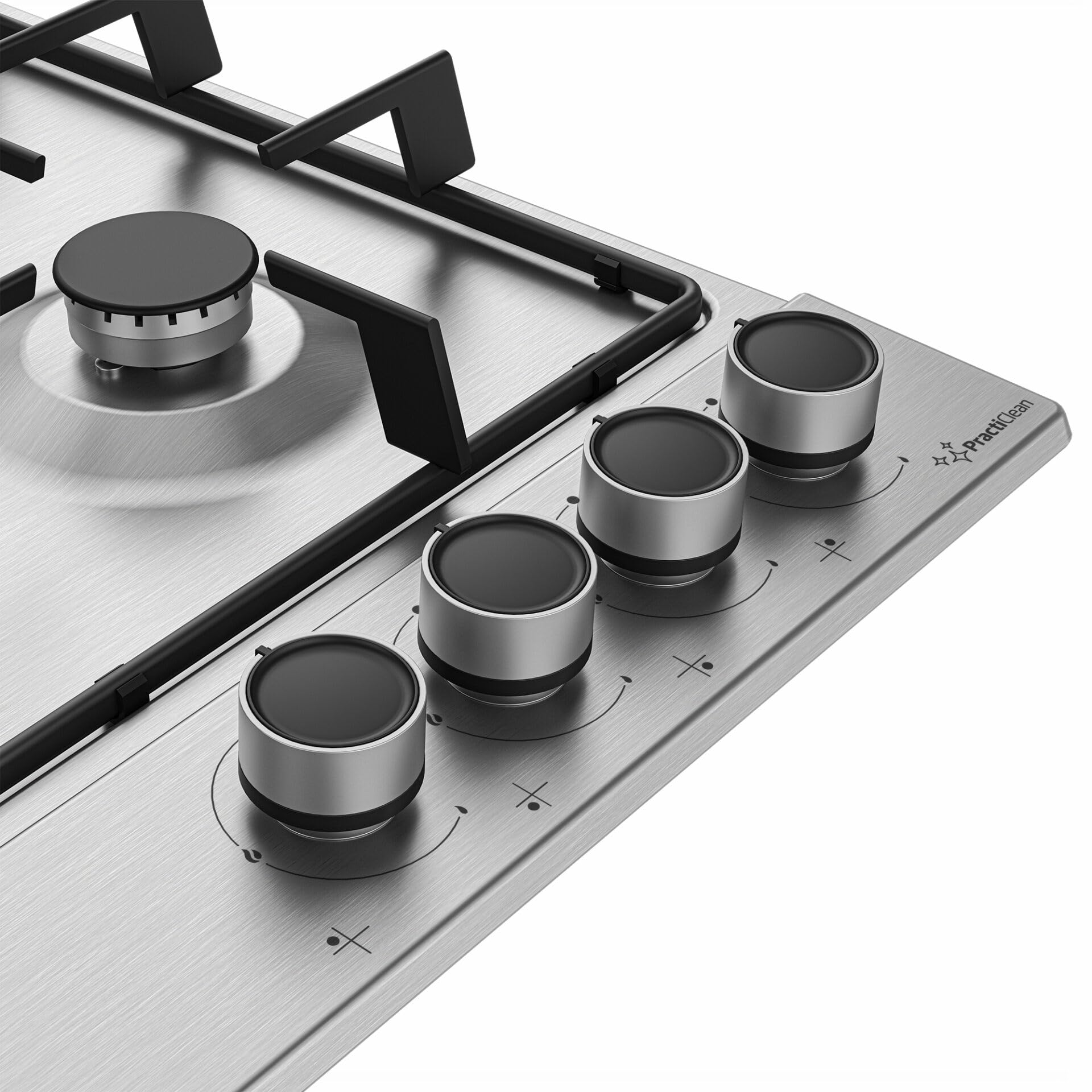Beko HIAW64224SXE - Piano cottura, gas, 4 fuochi, 60x51 cm, inox