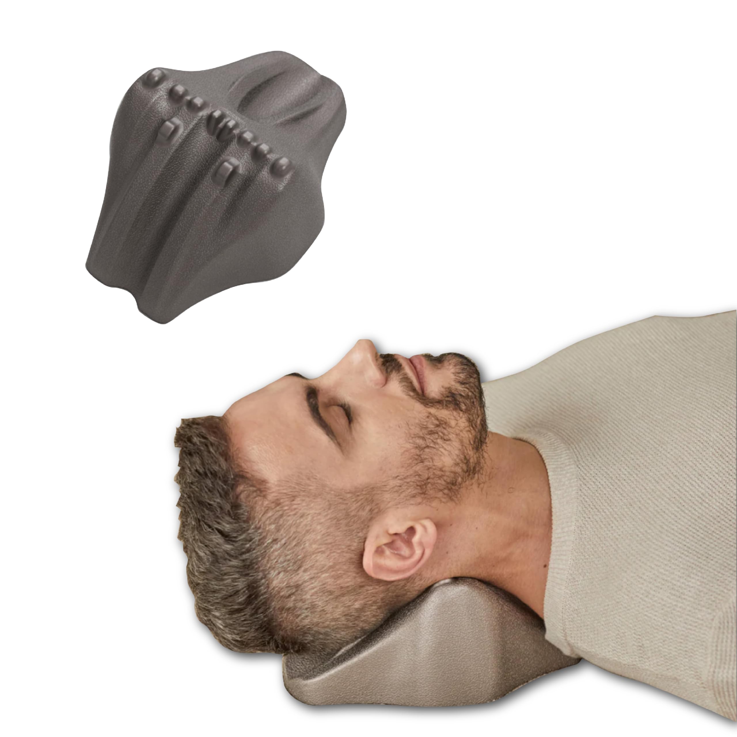 Kanuda SOMA Nap Pillow - Cervical Pain Relief Device Neck Stretcher Professional Neck Massager Home Physical Therapy Designed by a Physical Therapist