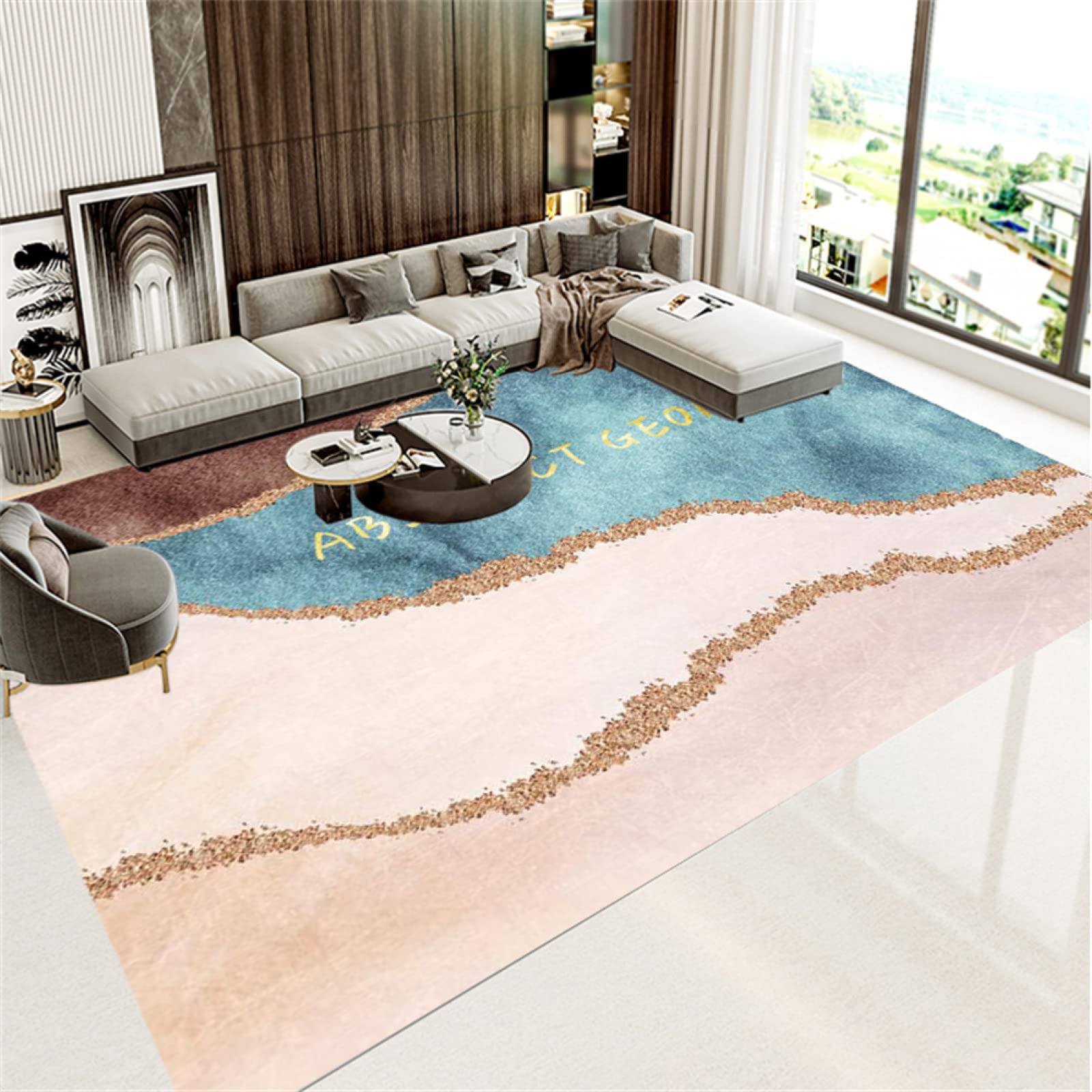 Alfombras, Alfombras de Habitacion, Alfombras Salon, Alfombras Dormitorio, Alfombras Infantiles, Alfombras Antideslizante Lavables, Alfombras Pasillo, Modernas Alfombras 3D Grandes, playa 80x150cm