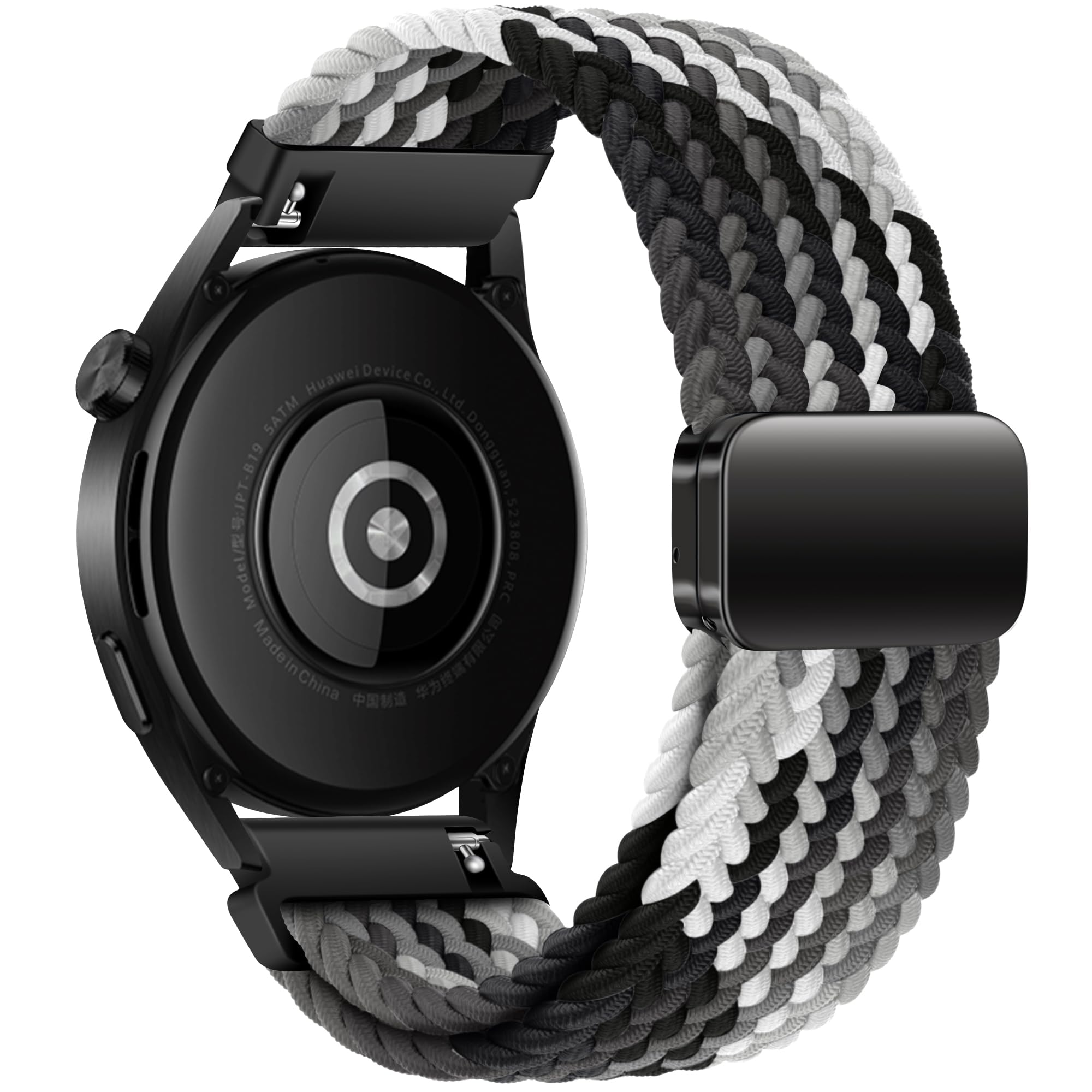 Mazoft Braided Sport Band Compatible with Samsung Galaxy Watch Band 7/FE/6/5/4/3 & Watch 5 Pro & 6/4 Classic &Gear S3/S2, 20mm & 22mm watch band for